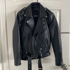 Women’s Straight To Hell Leather Jacket - size xs/s